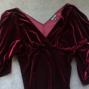 Velvet Flowy Top